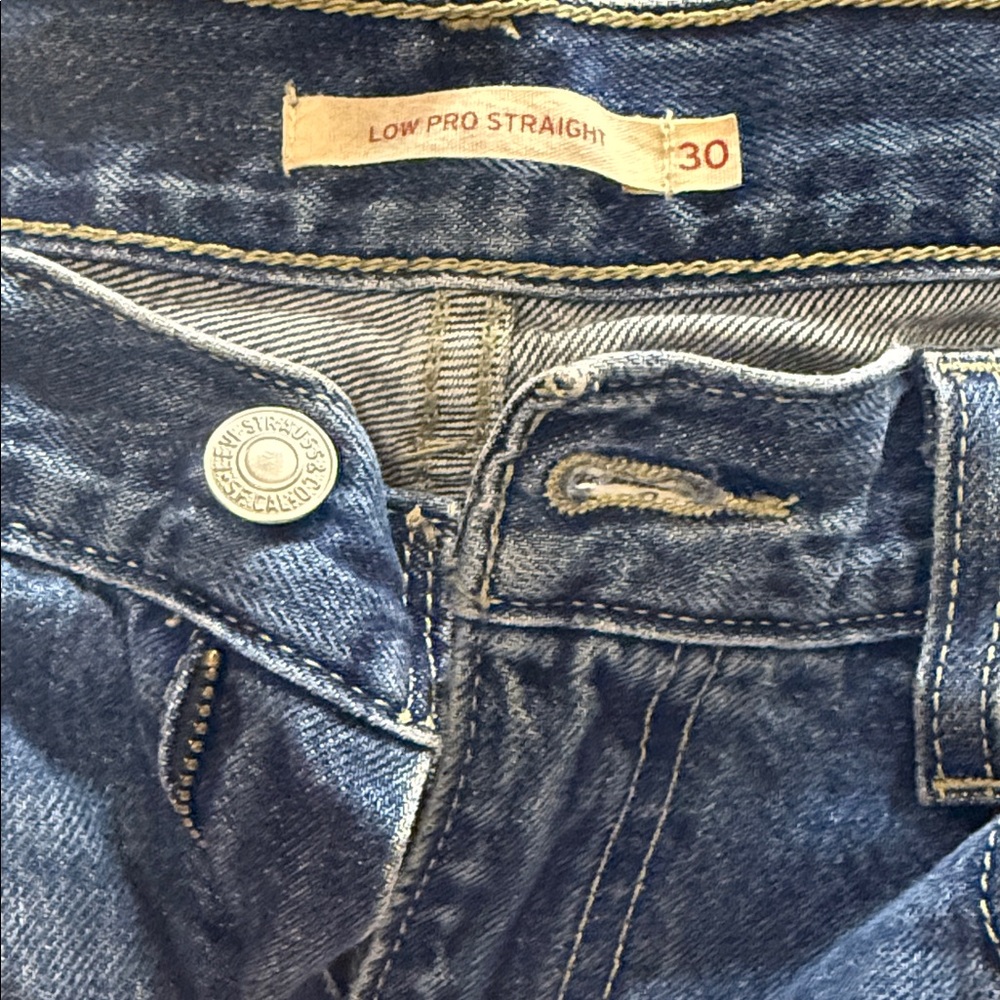 Levi's Blue Denim Jeans low pro straigh